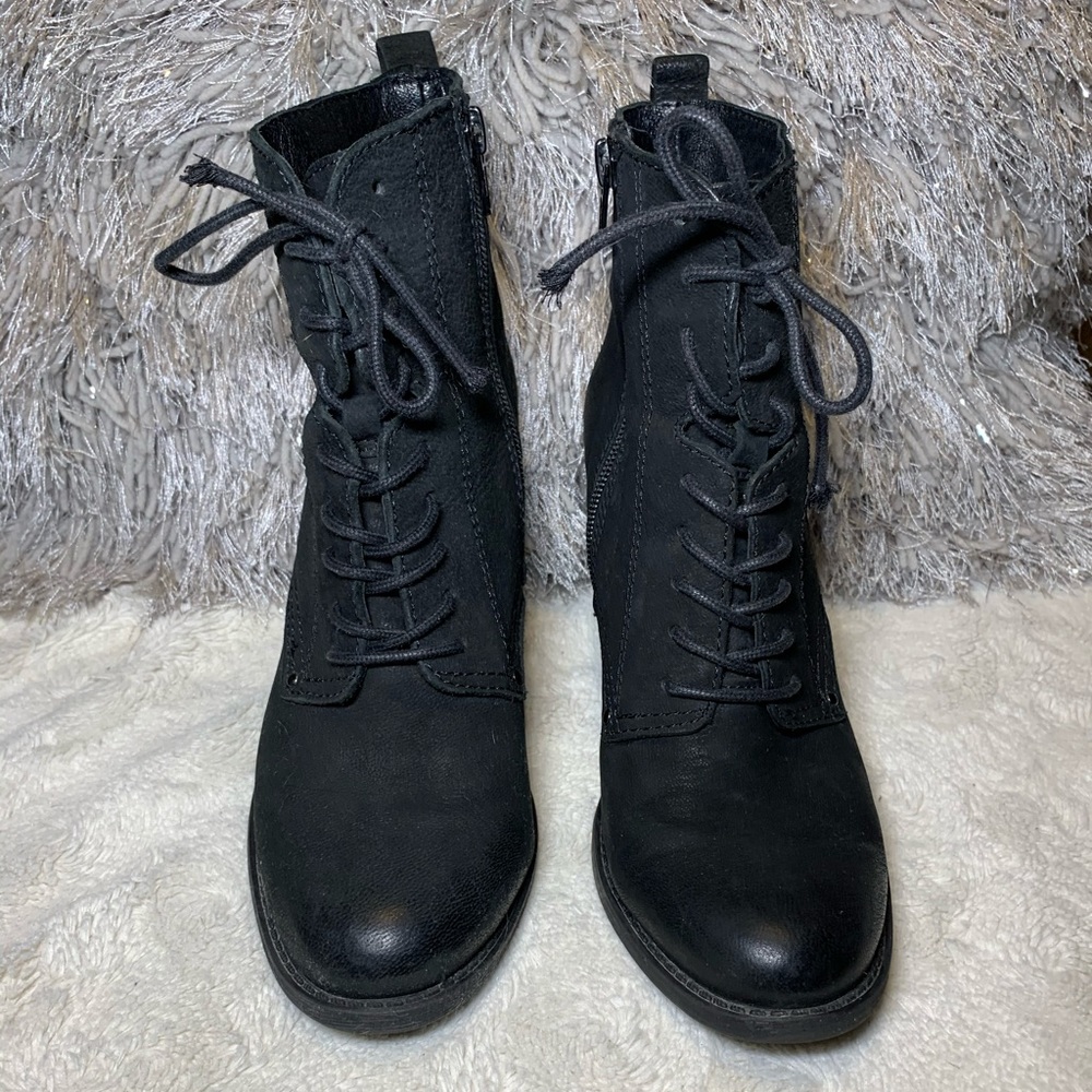 Aldo black lace up boots. ****SOLD******